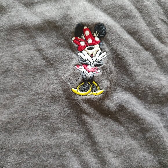 Disney Minnie Mouse Long Sleeve Grey T-Shirt Size XXL - Picture 2 of 4